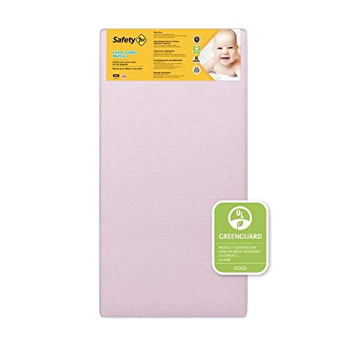 Safety 1st Heavenly Dreams Baby Crib And Toddler Bed Mattress, Waterproof And Stain Resistant Cover, White - Image 5