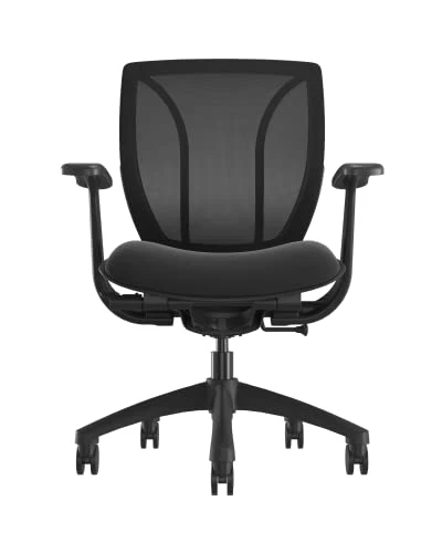 KARNOX Chair Office Computer Desk Chair Gaming-Ergonomic Mid Back Cushion Lumbar Support And Adjustable Height Wheels Comfortable Racing Armrest Seat Swivel Rolling Home Executive (Black) …… - Image 2