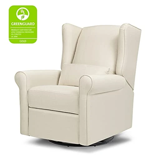DaVinci Hayden Recliner And Swivel Glider In Natural Oat, Greenguard Gold & CertiPUR-US Certified - Image 3