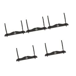 Zerodeko Storage Handicraft Flute Swords Hanger Samurai Holder Katana Rack Table Single Office Wizard Home Wand Wooden Brown Decorative Shelf Collection Organizer 5pcs