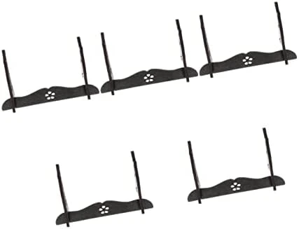 Zerodeko Storage Handicraft Flute Swords Hanger Samurai Holder Katana Rack Table Single Office Wizard Home Wand Wooden Brown Decorative Shelf Collection Organizer 5pcs - Image 15