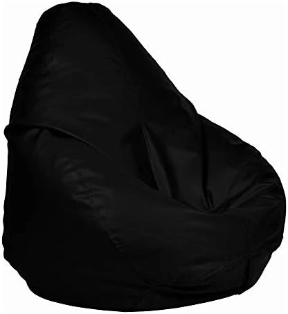 Ample Decor Leather Bean Bag Cover (No Filling), Plush Toys Storage Soft Leatherette, Water Resistant, Durable Construction Sturdy Zipper, Ideal For Teenagers, Adults β Blue - Image 7