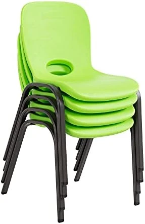 Lifetime 80473 Kids Stacking Chair (4 Pack), Lime Green - Image 7