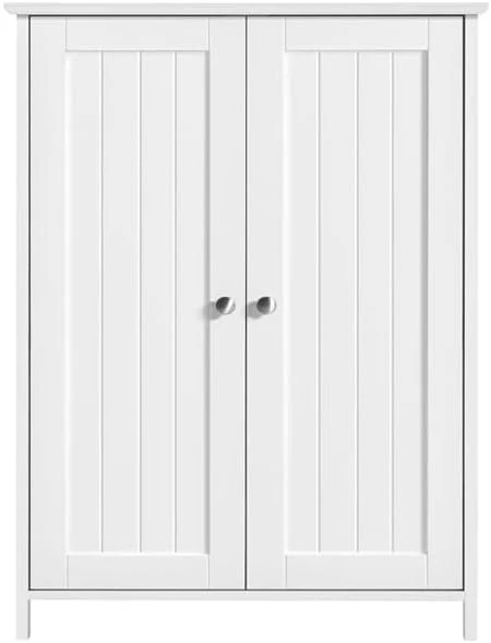 PIMXL Wooden Double Door Bathroom Storage Floor Cabinet (Color : White) - Image 6