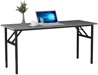 DlandHome 47 Inches Folding Table Computer Desk Portable ActivityTable Conference Table Home Office Desk, Fully Assembled Teak DND-ND5-120TB1 - Image 15