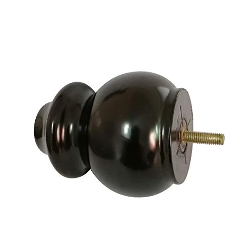 Hyever 4 Inch Solid Wood Sofa Legs Replacement Black Bun Feet For Sofa Couch Chair Table Desk Closet Cabinet Set Of 4 - Image 4