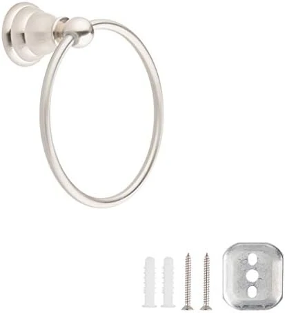 Amazon Basics Modern Towel Ring, 6.3-inch Diameter, Satin Nickel - Image 11