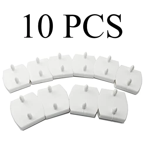 Pro Bamboo Kitchen 10pcs Bed Slat Plastic Center Cap White 55x9mm Centre Bed Slat Caps Holders Replacement Part For Wooden Bed, Sofa Bed, Bunk Bed - Image 4