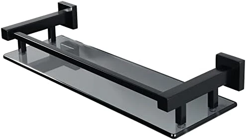 Alise GC2000-LS SUS 304 Stainless Steel Bathroom Glass Shelf Wall Mount 20 Inch,Brushed Nickel - Image 7