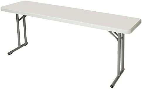 OEF Furnishings 5 Foot Heavy Duty Seminar Folding Table, 18" X 60", Light Grey - Image 12