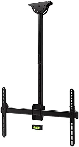 ProMounts Ceiling TV Mount, Hanging Swivel TV Mount Bracket For Flat/Curved Displays Fits Most 37-80 Inch LCD LED OLED TVs, TV Pole Mount For Flat/Sloped Ceiling, Max VESA 600x400mm - Image 6