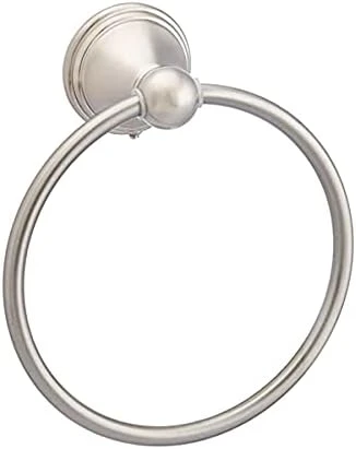 Amazon Basics Modern Towel Ring, 6.3-inch Diameter, Satin Nickel - Image 8