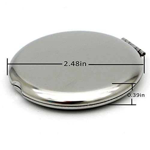 Blue Leaves 21st Birthday Gifts For Girls, Happy 21st Birthday For Bestie Sister Daughter BFF,Niece Stainless Steel Mirror - Image 3