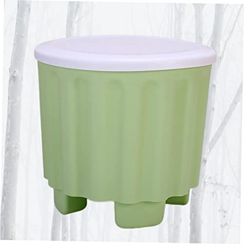 UPKOCH Plastic Stackable Stool Stackable Counter Stool Stackable Step Stool Home Stool Large Capacity Storage Box Multifunction Stool Storage Stool Green Household Footstool - Image 4