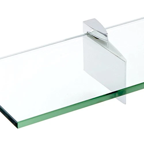 Spancraft Glass Raven Glass Shelf, Chrome, 12 X 24 - Image 2