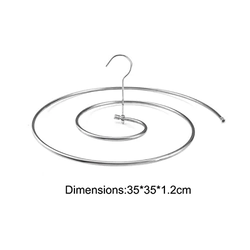 GEEKLLS Shoe Rack Organizer Circular Spiral Quilt Airing Rack Of Stainless Steel Blanket Hanger (Color : White) - Image 2