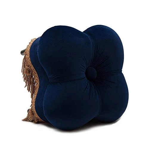 Jennifer Taylor Home Ellen Ottoman, Navy Blue Small - Image 4