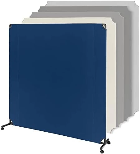 Lainly Rolling Room Divider Wall - Made In North America (6' L X 6' H, Dark Gray) Partition Room Dividers, Temporary Wall, Office Divider, Privacy Screen, Wall Divider & Room Divider Screen - Image 9
