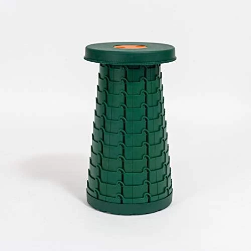 Tiancai's Folding Portable Outdoor/Indoor Stool, Retractable/ Telescoping Seat, BBQ, Fishing, Camping, Footstool, Kitchen Stool, Step Stool, Cute Stool (Yellow) - Image 6