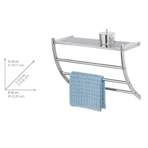 Wenko 15578100 Étagère Murale Pescara Chromé - Image 3