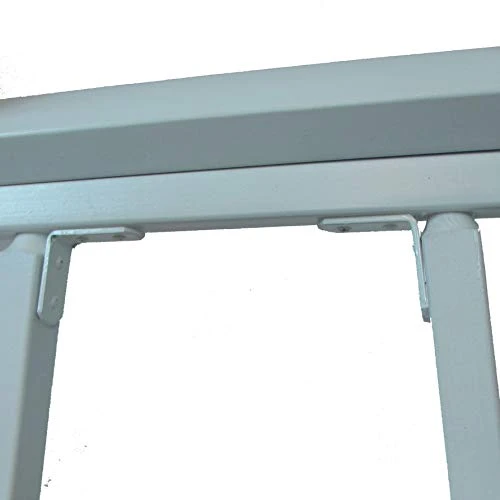 Gold Medal Commercial 18" Table Height White Frame Directors Chair - Navy - Image 5