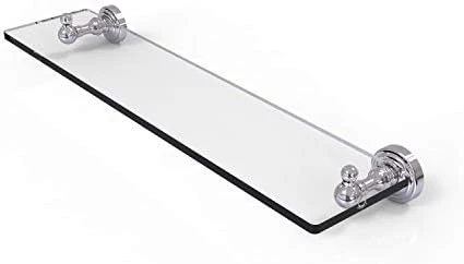 Allied Brass Waverly Place Collection 22 Inch Vanity Beveled Edges Glass Shelf, 22-Inch, Polished Chrome - Image 4
