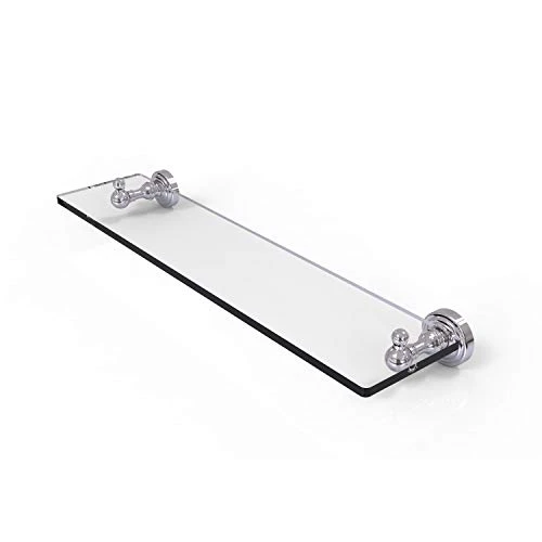 Allied Brass Waverly Place Collection 22 Inch Vanity Beveled Edges Glass Shelf, 22-Inch, Polished Chrome