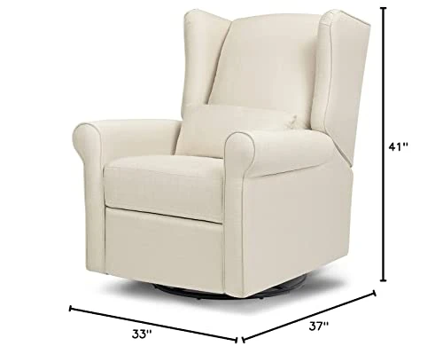 DaVinci Hayden Recliner And Swivel Glider In Natural Oat, Greenguard Gold & CertiPUR-US Certified - Image 2
