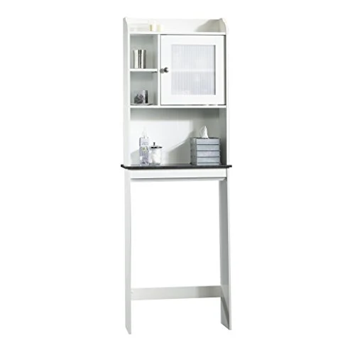 Sauder Caraway Etagere, L: 23.31" X W: 7.44" X H: 68.07", (Soft White Finish)