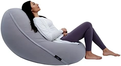 Moon Pod Adult Beanbag Chair, Gray – The Zero-Gravity Bean Bag Chair For Stress, Comfort, And All Day Deep Relaxation – Ultra Soft And Ergonomic Support For Back And Neck – For The Whole Family - Image 8