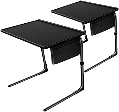 Totnz TV Tray Table, Folding TV Dinner Table Comfortable Folding Table With 3 Tilt Angle Adjustments For Eating Snack Food, Stowaway Laptop Stand (2 Pack) - Image 7