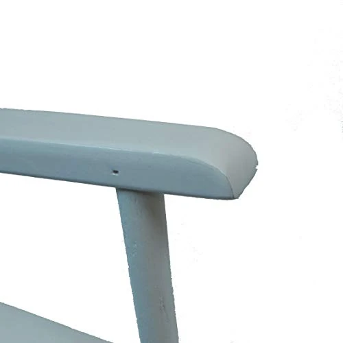 Gold Medal Commercial 18" Table Height White Frame Directors Chair - Navy - Image 6