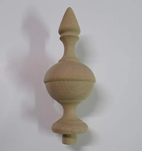 Wooden Finial Bed Post 5" Wood Choice Oak Maple Cherry Walnut Or Mahogany #65 (Cherry) - Image 5
