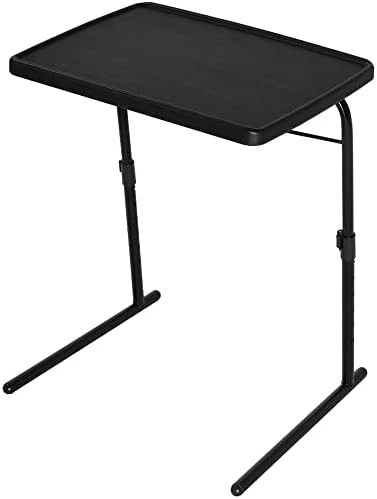 Max TV Tray Table, Allpop Extra Large Adjustable TV Tray For Eating, Folding Laptop Table With 6 Heights & 3 Tilt Angles For Dinner, Bed & Sofa, Black - Image 5