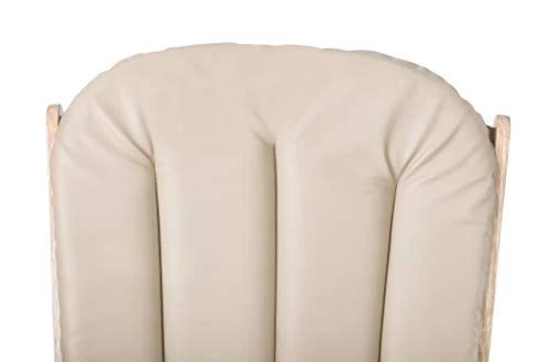 Foundations SafeRocker Standard Glider Rocker With Wood Base With Vinyl Cushion, Easy To Clean (Tan Vinyl) - Image 5