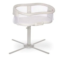 HALO BassiNest Swivel Sleeper, Baby Bassinet, Soothing Center With, Vibration And Sound, Premiere Series, Pebble
