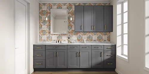 LOVMOR Wall-Mounted Cabinets, Medicine Cabinets With Soft-Close Doors, Decorative Furniture For Living Rooms, Bedrooms, Kitchens, Laundry Rooms (Glass Not Included) - Image 4