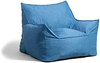 Big Joe Imperial Fufton Foam Filled Bean Bag Sofa With Removable Cover, Gray Union, 5ft Giant - Image 5