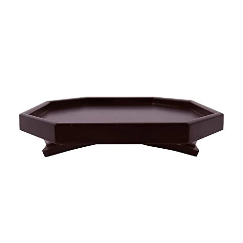 Wooden Sofa Armrest Clip-On Table, Recliner Armchair Organizer Tray (Cherry) - Image 5