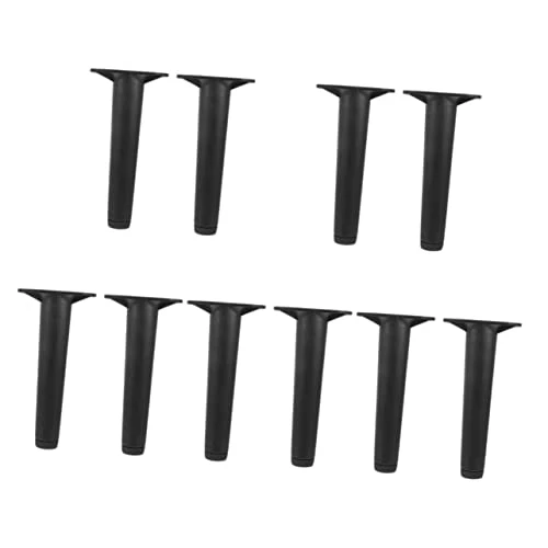 LIFKOME 10 Pcs Bed Support Frame Bed Center Support Bed Feet Furniture Replacement Legs Bed Frame Support Replacement Plastic Steel Beam Furniture Black Bed Frame Replacement Parts