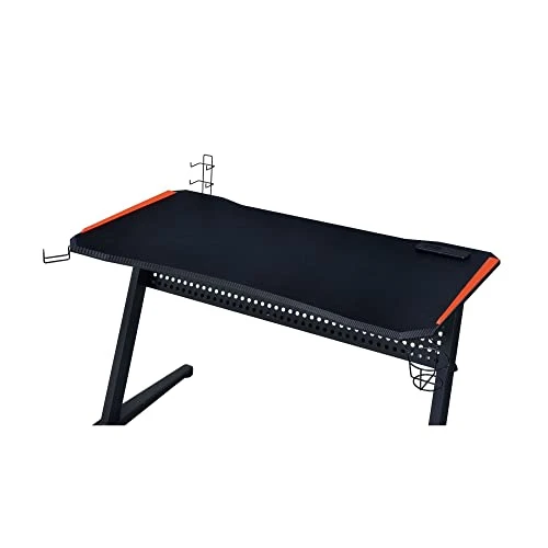 Benjara MDF Gaming Table With Cup And Controller Holders, Black - Image 3