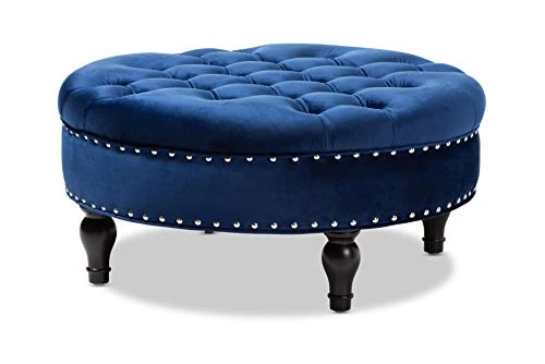 Baxton Studio Ottomans, Royal Blue