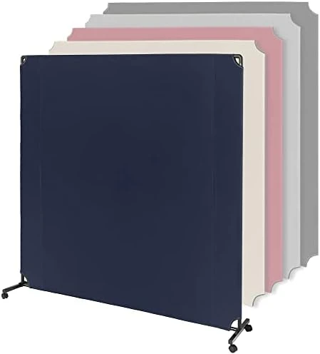 Lainly Rolling Room Divider Wall - Made In North America (6' L X 6' H, Dark Gray) Partition Room Dividers, Temporary Wall, Office Divider, Privacy Screen, Wall Divider & Room Divider Screen - Image 12