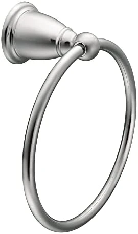 Moen YB2286BN Brantford Collection Traditional Single Post Bathroom Hand -Towel Ring, Brushed Nickel - Image 6