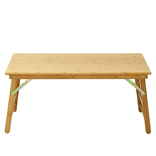 UNICOO - Bamboo Rectangular Folding Table Children's Art Craft Study Activity Table, Picnic Table, And Entertainment Table. (Table Only)
