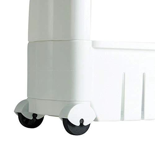 Ideaworks Slide Out Storage Tower White, 3-Tier, 4.4"D X 9.5"W X 21.8"H - Image 2