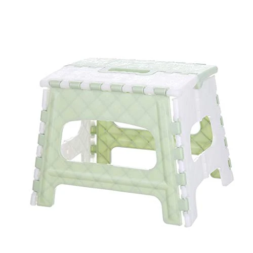 Folding Step Stool With Portable Handle - Non-Slip Folding Stools - Compact Plastic Foldable Step Stool For Bathroom,Bedroom, Kitchen - Portable Folding Step Stool - Image 5