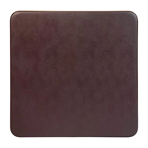 EMMA + OLIVER Brown Foldable Card Table With Vinyl Table Top - Game Table - Portable Table - Image 6