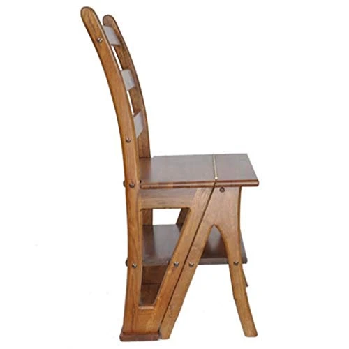 DINGZZ Step Stool- FurnitureDining Chair With Wood Seat, Back Wood Restaurant Chair - Image 4