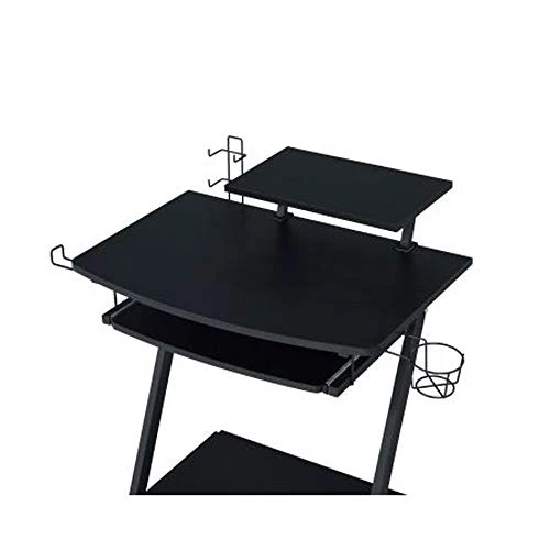 Gaming Table, Black Finish 28" L X 21" W X 35" H - Image 3